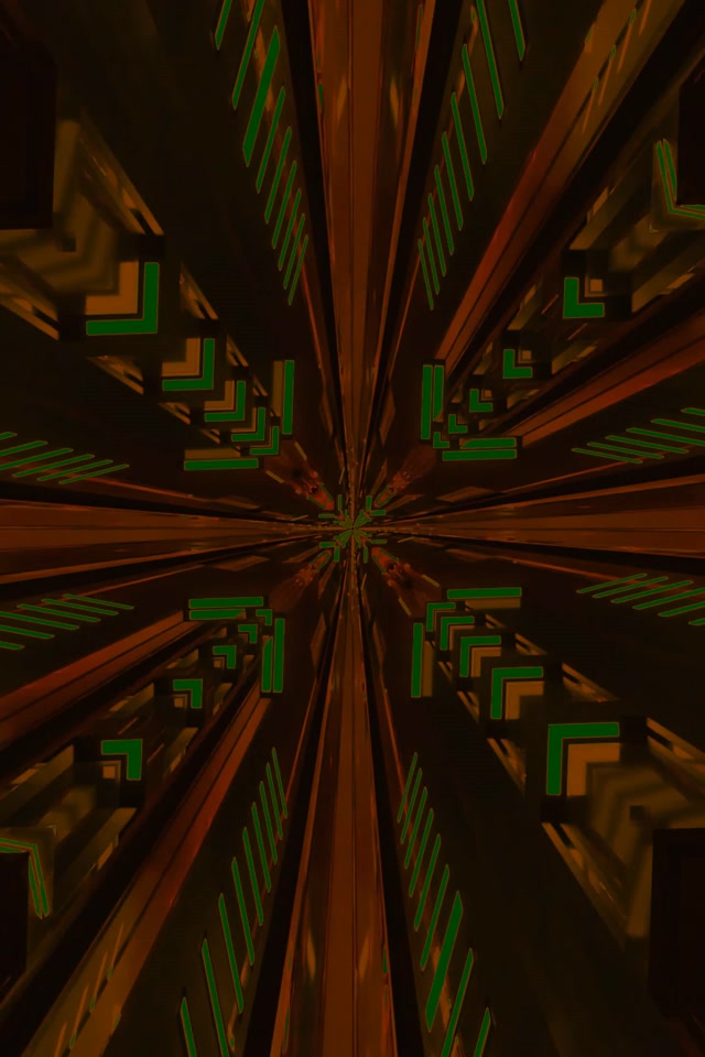 Đường Hầm Neon Fractal Kaleidoscope Burst 2:3 Photo Portrait 60fps Screensaver Vj Loop