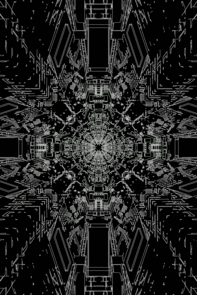 Đường Hầm Neon Kaleidoscope Mạch Bùng Nổ VjLoops 2:3 Ảnh Dọc 60fps Hình Nền Bảo Vệ Màn Hình