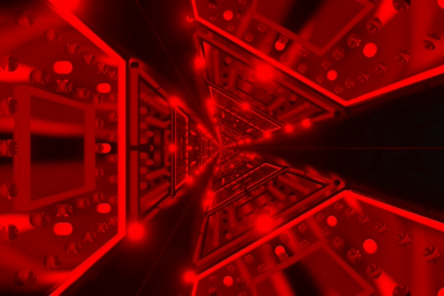 Đường Hầm Neon Vạn Hoa Kính Đỏ VJLoops 3:2 Surface 60fps Screensaver