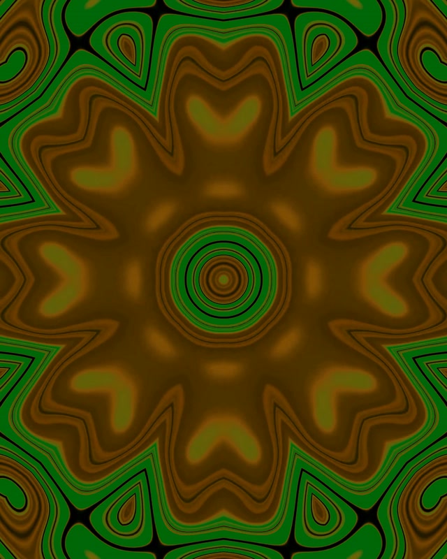 Hầm Neon Xanh Vàng Mandala Mắt VJLoops 4:5 Instagram 60fps Screensaver