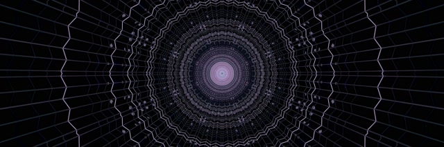 Đường Hầm Neon Hồng Mạng Nhện Xoáy VJLoops 3:1 Triple Wide 60fps Màn Hình Bảo Vệ