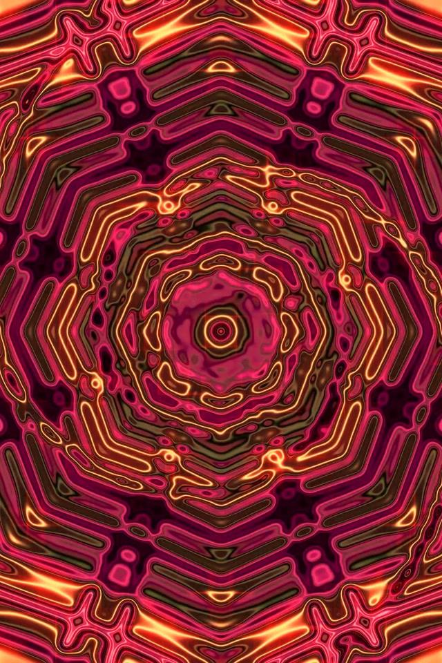 Hầm Neon Mandala Fractal 2:3 Photo Portrait 60fps Screensaver VJ Loop