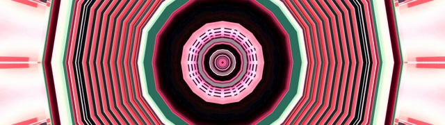 VJLoops Hình Nền Đường Hầm Neon Bát Giác Nhấp Nháy Xoáy 32:9 Super Ultrawide 60fps