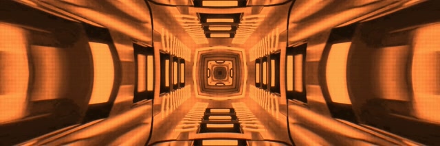 VJ Loop Đường Hầm Neon Hành Lang Fractal Cam 3:1 Triple Wide 60fps Screensaver