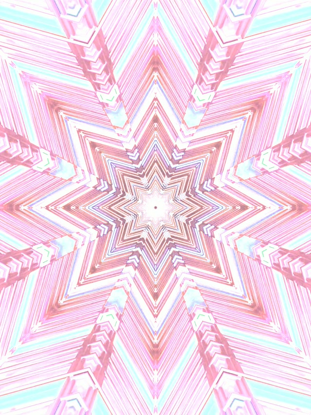 Hầm Neon Vạn Hoa Tròng Ngôi Sao Hồng Vj Loop 3:4 iPad Portrait 60fps Screensaver