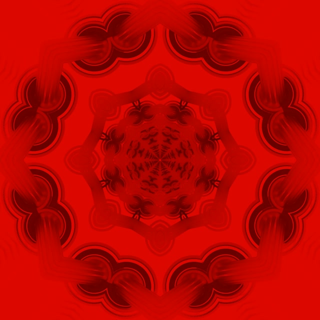 Đường Hầm Neon Mandala Đỏ VJLoops 1:1 Vuông 60fps Hình Nền