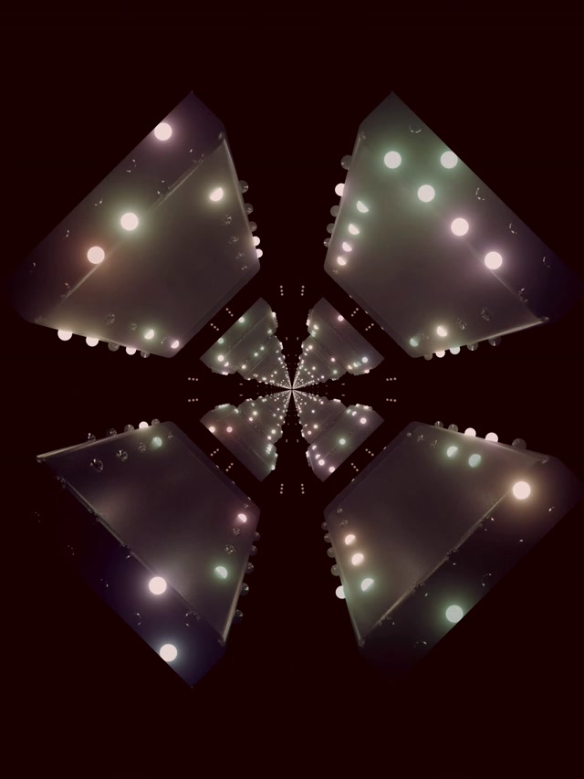 Đường hầm Neon万花筒 Gương VJ Loop 3:4 iPad Portrait 60fps Screensaver