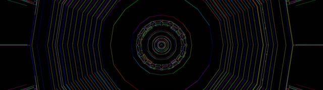 Neon Tunnel Spiraling Vortex VJ Loop 32:9 Ultrawide 60fps Screensaver