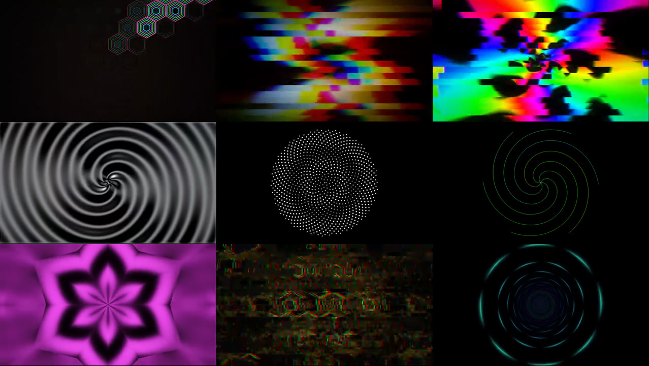 Geometric Fractals & Neon VJ Loops