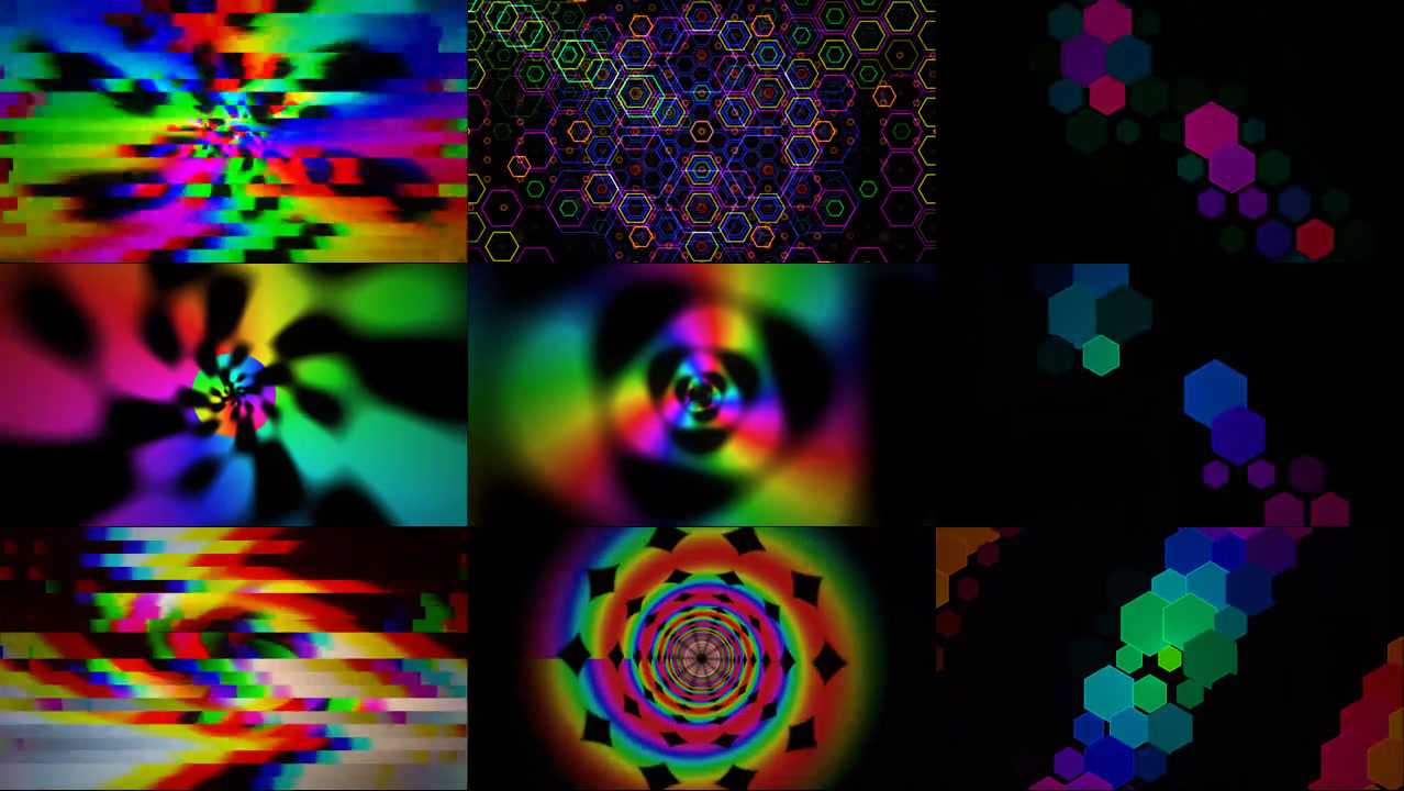 Neon Spectrum VJ Loops - 4K 60fps