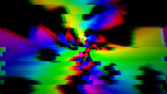 Neon Glitch Explosion - 4K VJ Loop with Alpha Channel