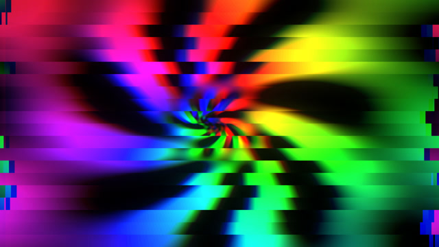 Neon Spiral Vortex - Psychedelic Tunnel Loop 4K