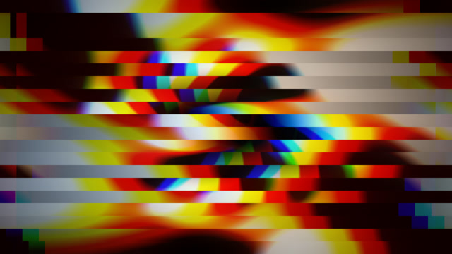Chromatic Glitch Scan Lines - Digital Distortion VJ Loop
