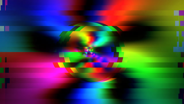 Neon Glitch Vortex - Psychedelic Light Show Loop