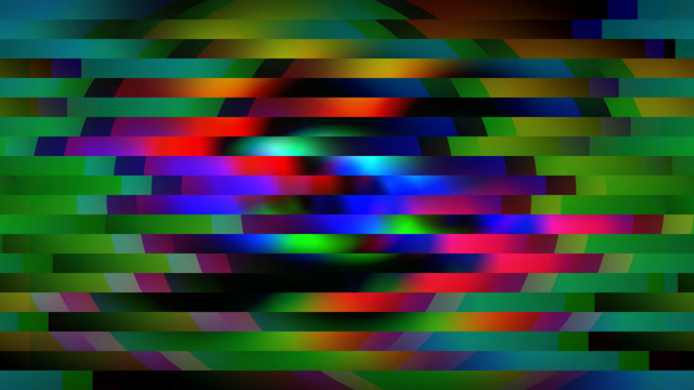 Neon Glitch Waves - Colorful Digital Distortion VJ Loop