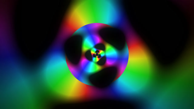 Neon Fractal Sphere - Chromatic Light Show Loop