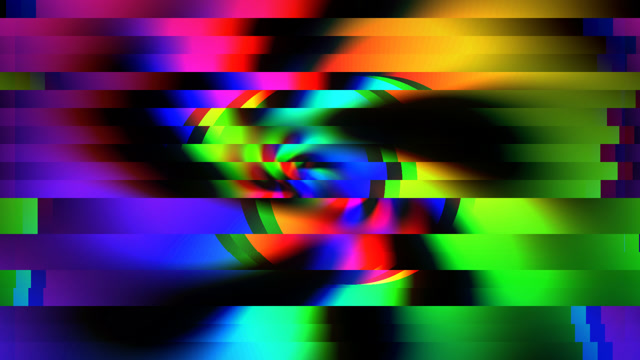 Neon Glitch Waves - Psychedelic RGB Light Show Loop