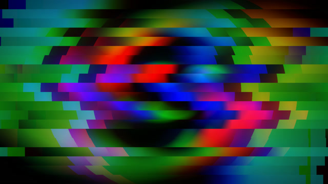 Neon Pixel Glitch Abstract Loop - Colorful Digital VJ Overlay