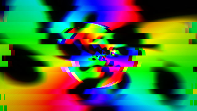 Neon Glitch Wave | Colorful Digital Distortion VJ Loop