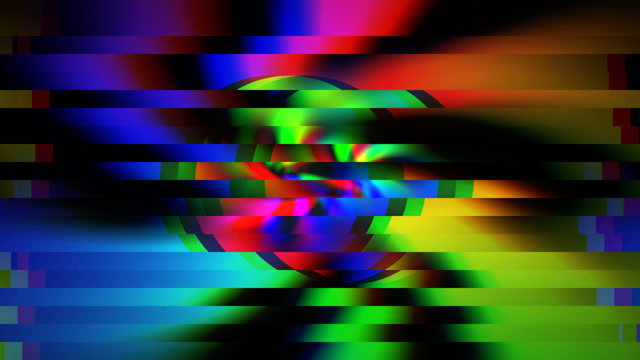 Neon Glitch Digital Waves - 4K Seamless VJ Loop