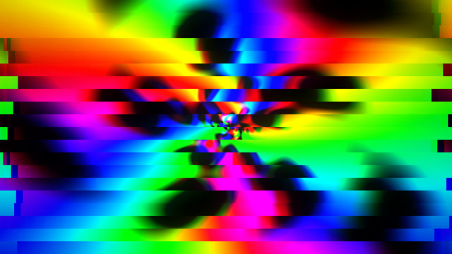 Neon Glitch Vortex - Psychedelic Light Show Loop