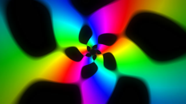 Neon Kaleidoscope Bloom - Colorful Light Loop