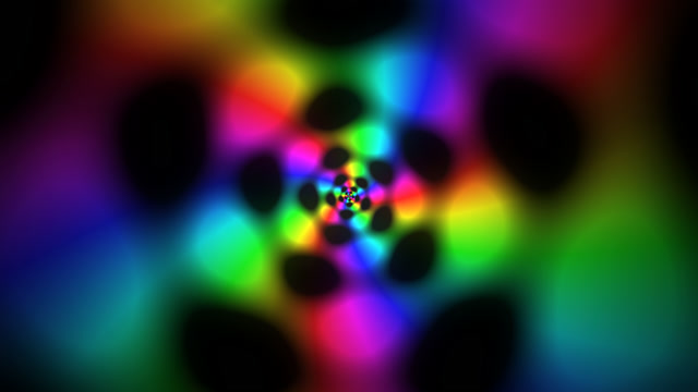 Neon Particles Bloom - Colorful Light Show VJ Loop