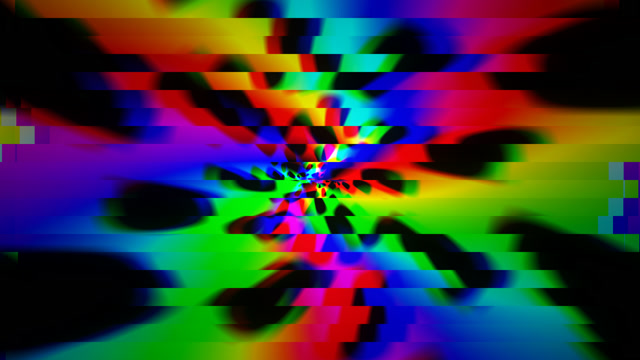 Neon Zoom Burst | Psychedelic Kaleidoscope VJ Loop 4K