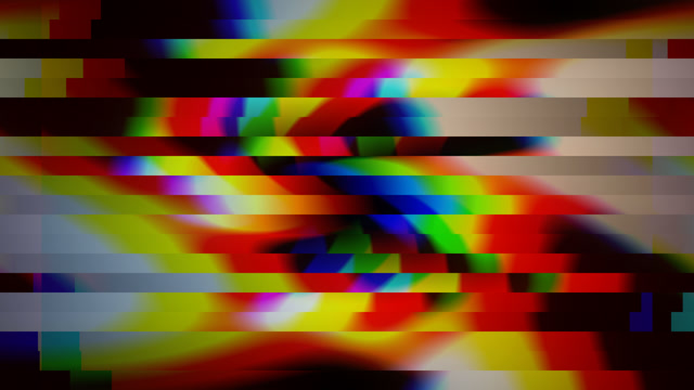 Neon Glitch Rays - Colorful VJ Loop 4K Seamless