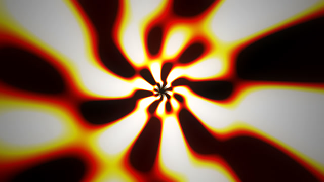 Fiery Kaleidoscope Burst - Abstract Light Show Loop