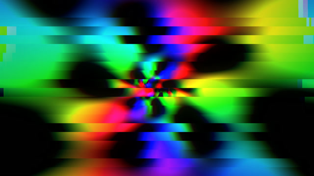 Neon Glitch Burst - Colorful Light Rays VJ Loop 4K