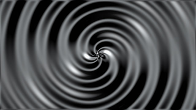 Hypnotic Spiral Vortex - Black White Abstract Loop