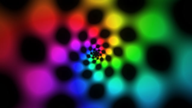 Rainbow Particle Burst - Colorful VJ Loop 4K ProRes