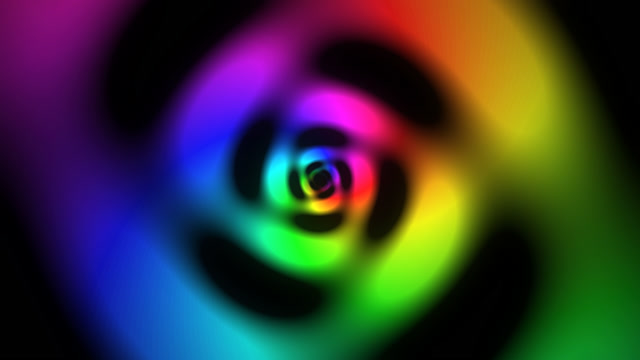 Neon Spiral Vortex Loop - Colorful Psychedelic Light Show