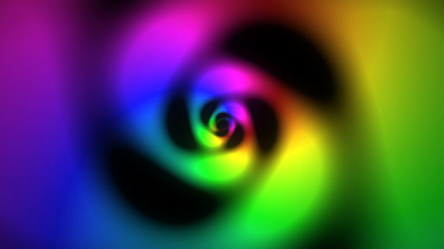 Neon Spiral Vortex - Psychedelic Rainbow Loop
