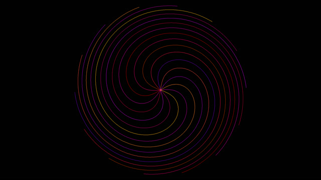 Neon Spiral Galaxy Loop - Hypnotic VJ Overlay 4K