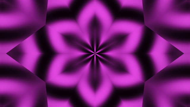 Magenta Kaleidoscope Bloom - Seamless 4K VJ Loop
