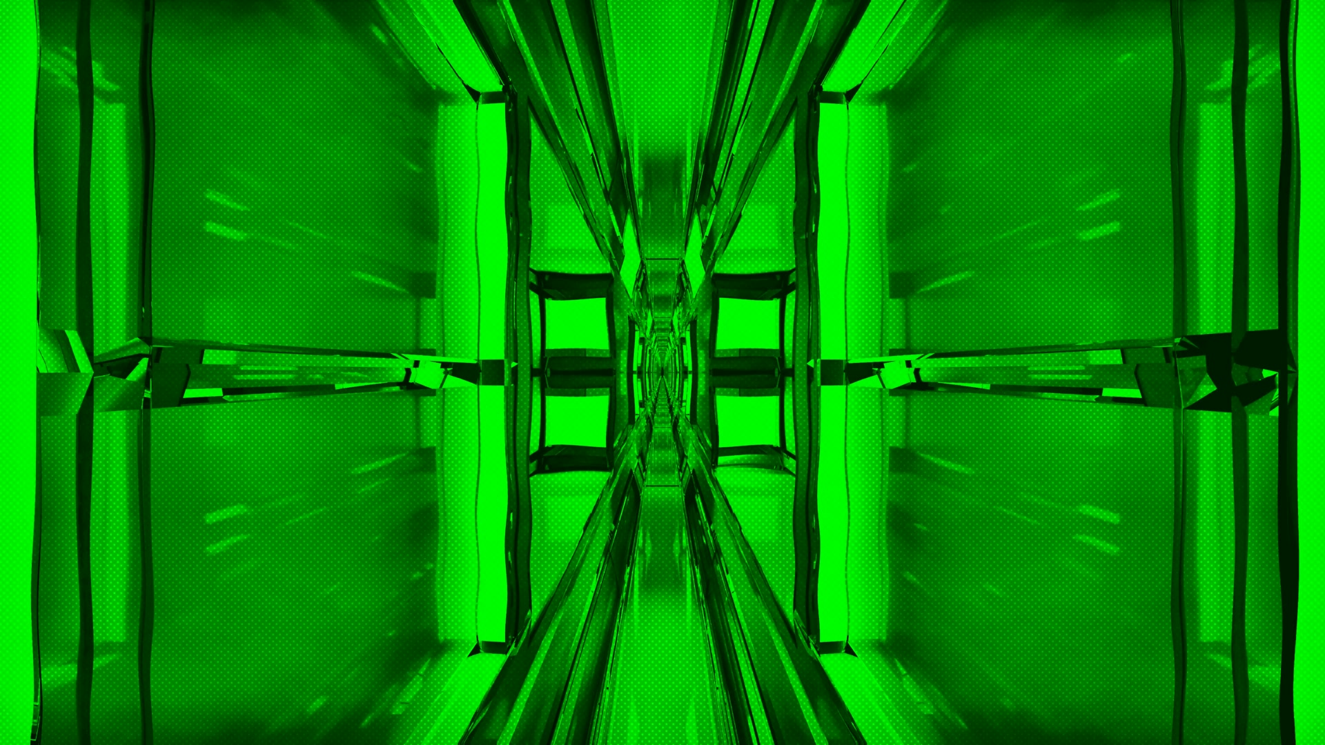 Neon Tunnel Green VJ Loop 4K UHD 60FPS Screensaver