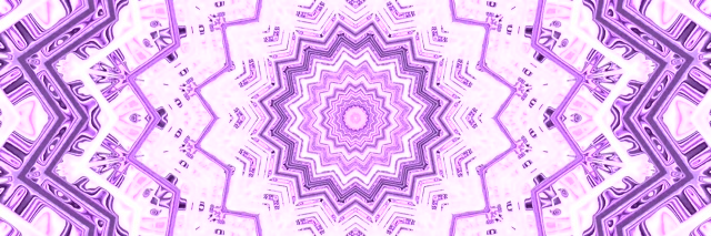 Pink Purple Neon Tunnel Kaleidoscope Screensaver 3:1 Triple Wide 60fps VJ Loop