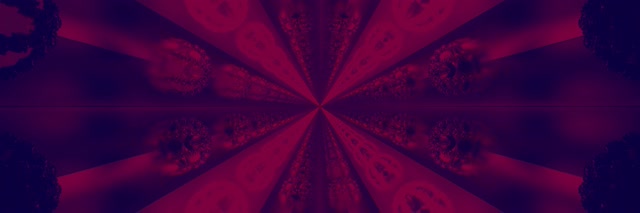 Red Neon Tunnel Vortex 3:1 Triple Wide 60fps Screensaver Loop