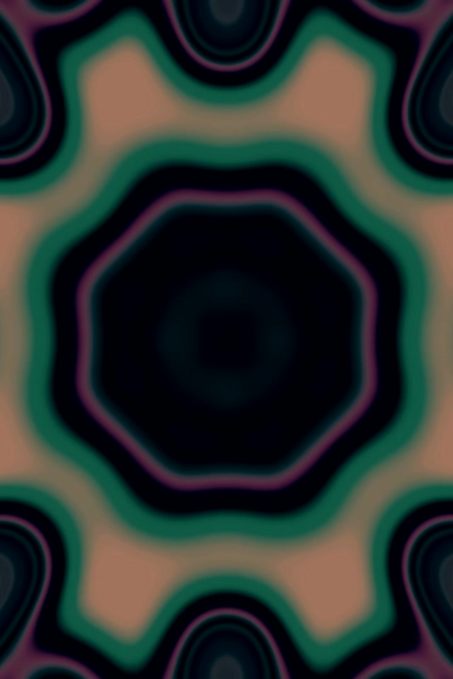 Neon Tunnel Teal Star Burst VJ Loop 2:3 Photo Portrait 60fps Screensaver