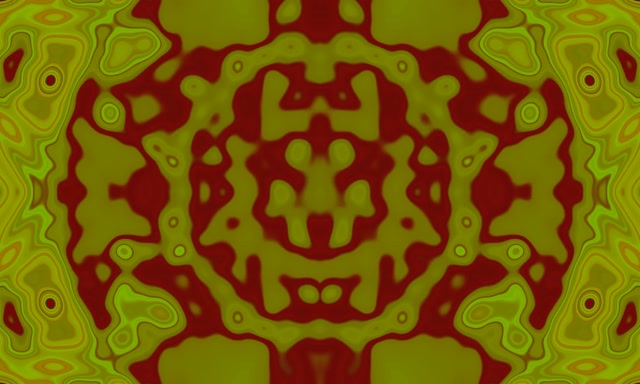 Neon Tunnel Kaleidoscope Green Fractal 5:3 wide 60fps Screensaver Vj loop