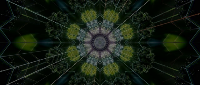 Hypnotic Neon Tunnel 21:9 Ultrawide 60fps Screensaver Fractal Kaleidoscope VJ Loop