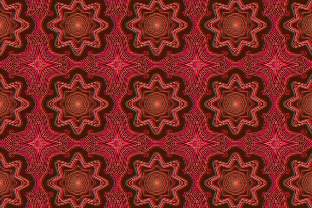Neon Tunnel Red Mandala Vortex Vj Loop 3:2 Surface 60fps Screensaver