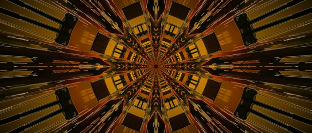 Neon Tunnel Kaleidoscope Burst VJ Loop 21:9 Ultrawide 60fps Screensaver