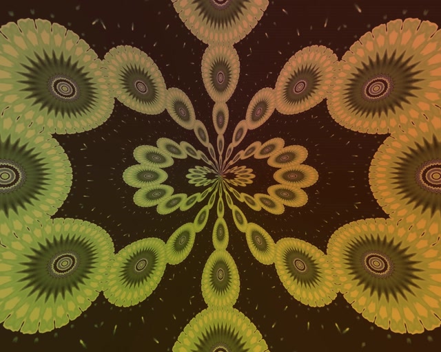 5:4 Industrial Neon Tunnel 60fps Screensaver - Fractal Kaleidoscope Vj Loop