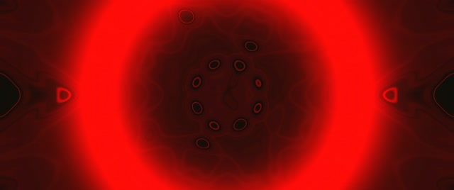 Red Mandala Neon Tunnel VJ Loop 2.39:1 Cinemascope 60fps Screensaver