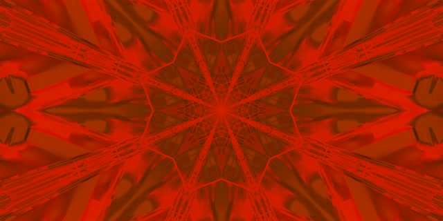 Red Fractal Kaleidoscope Neon Tunnel Vj Loop 2:1 Univisium 60fps Screensaver