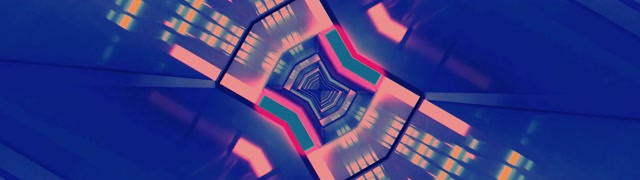 Neon Tunnel VJ Loop 32:9 Ultrawide 60fps Screensaver Pulsating Geometric Vortex