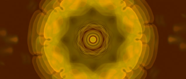 Pulsating Golden Neon Tunnel 21:9 Ultrawide 60fps VJ Loop Screensaver